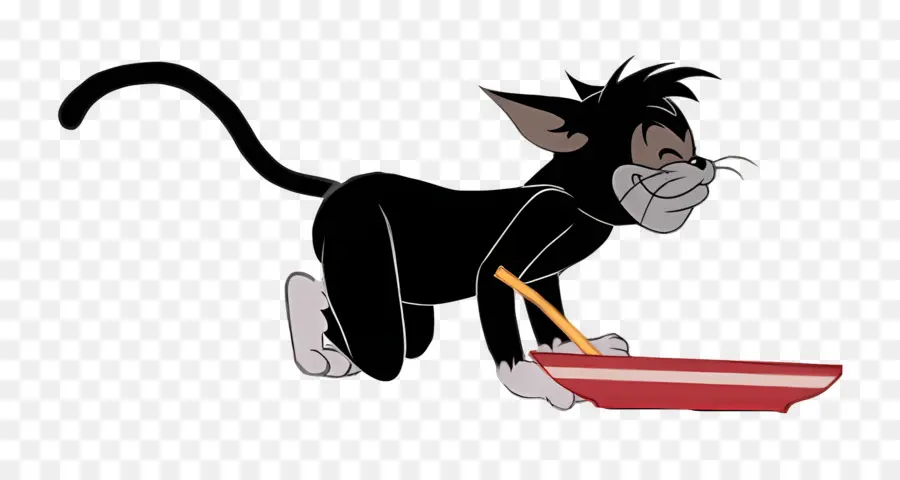 Chat De Boucherie，Chat De Dessin Animé Noir PNG