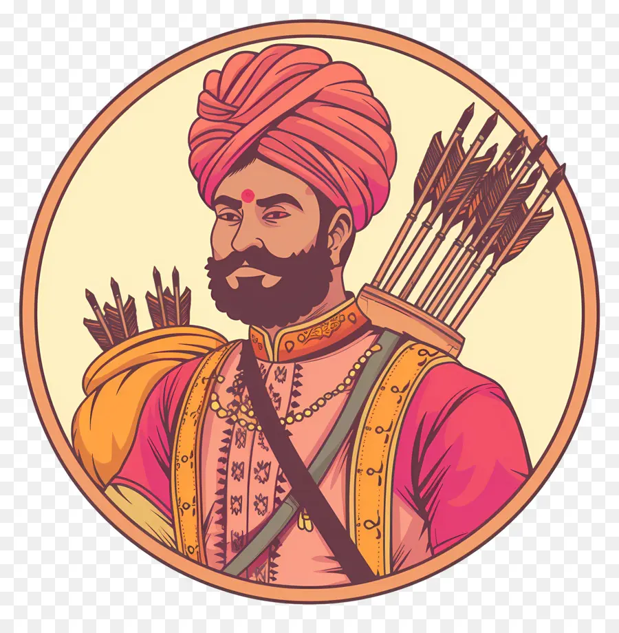 Homme Indien，Guerrier Avec Des Flèches PNG