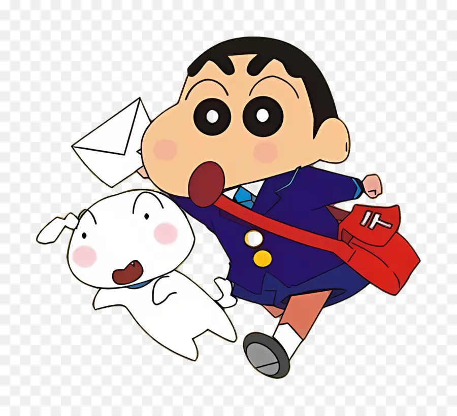 Shin Chan，Garçon De Dessin Animé Avec Lettre PNG