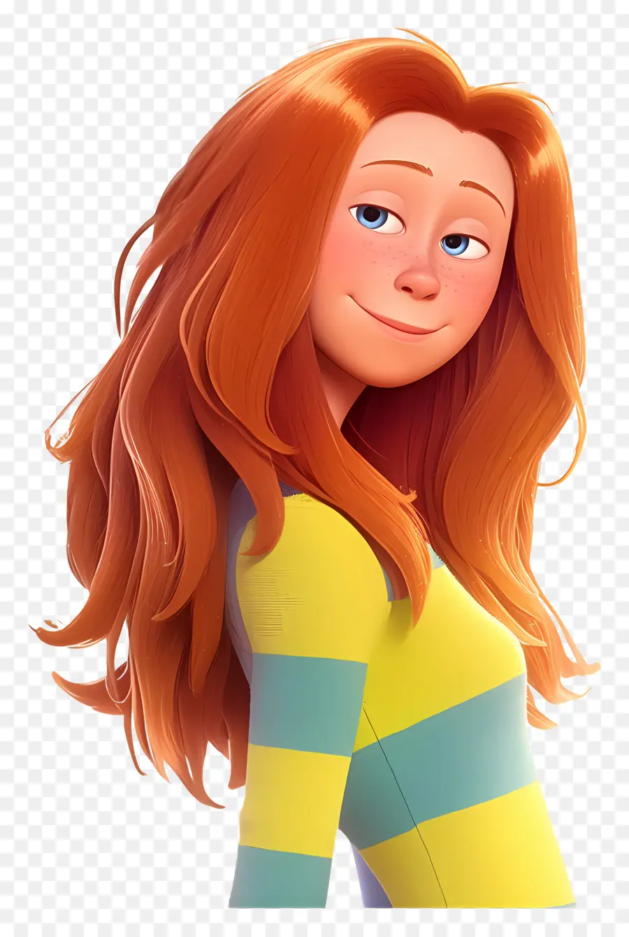 Lorax，Fille Aux Cheveux Roux PNG