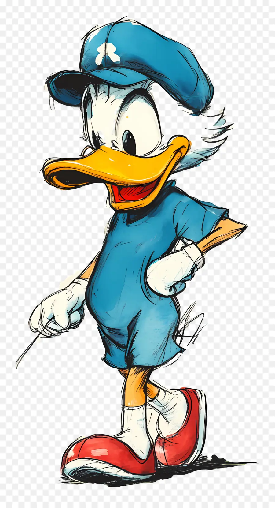 Donald Canard，Canard En Tenue Formelle PNG