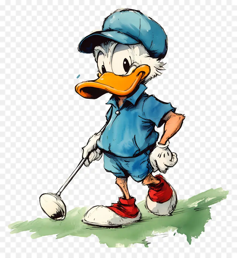 Donald Canard，Canard Golfeur PNG