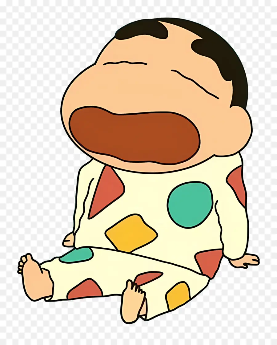 Shin Chan，Garçon De Dessin Animé Qui Pleure PNG