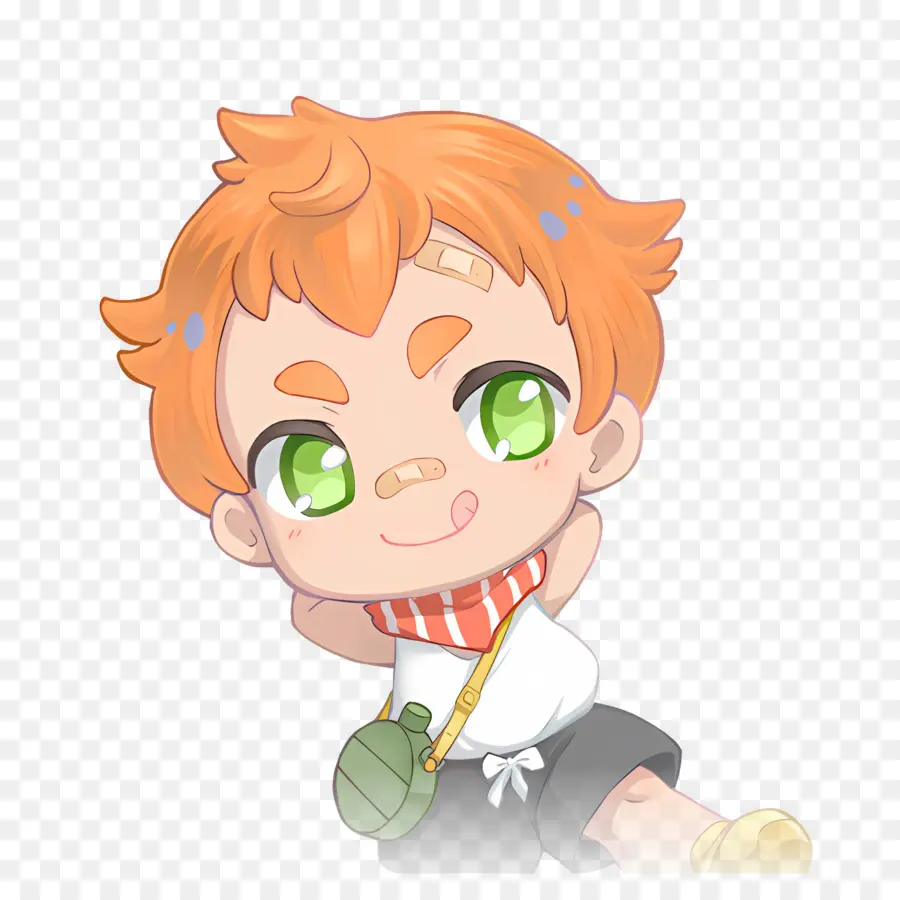 Maimaimaigoen，Chibi Garçon Aux Yeux Verts PNG