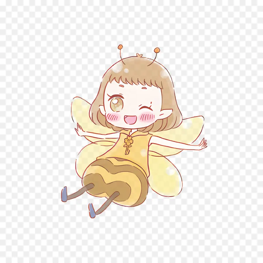 Rilu Rilu Fairilu，Jolie Fille Abeille PNG