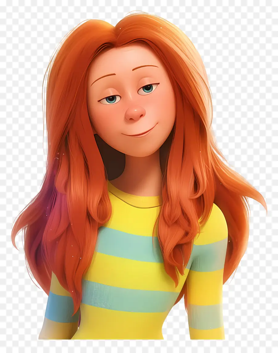 Lorax，Fille Aux Cheveux Roux PNG