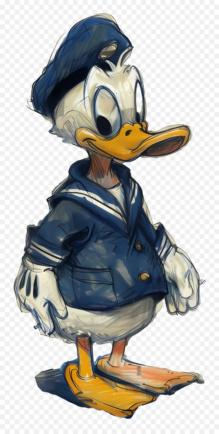 Donald Canard，Canard En Tenue De Marin PNG