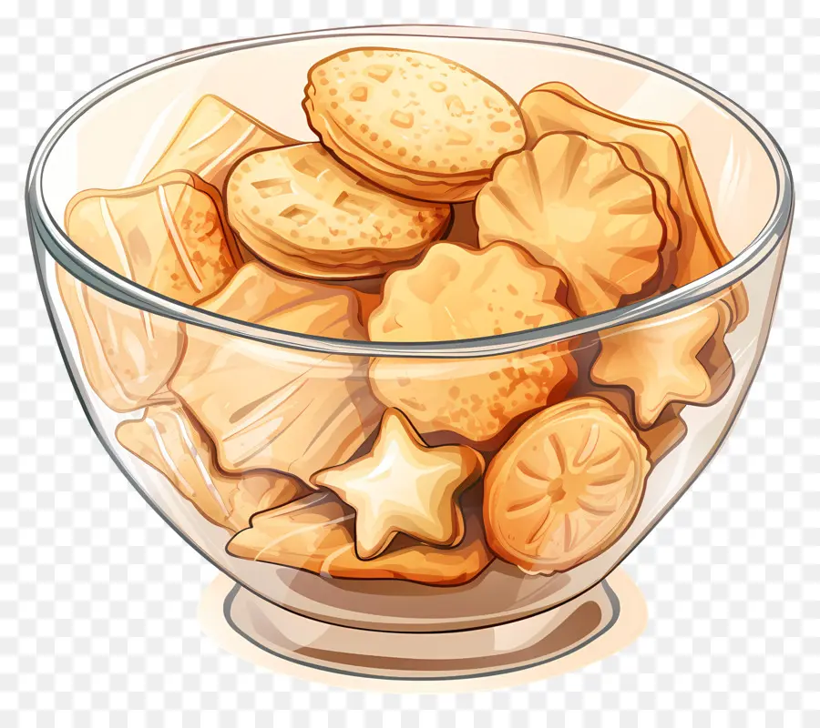 Biscuits Sablés，Bol De Biscuits PNG