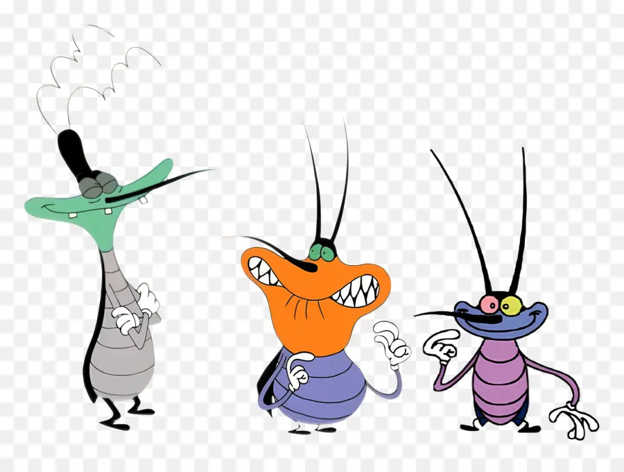 Oggy Et Les Cafards，Cafards De Dessin Animé PNG