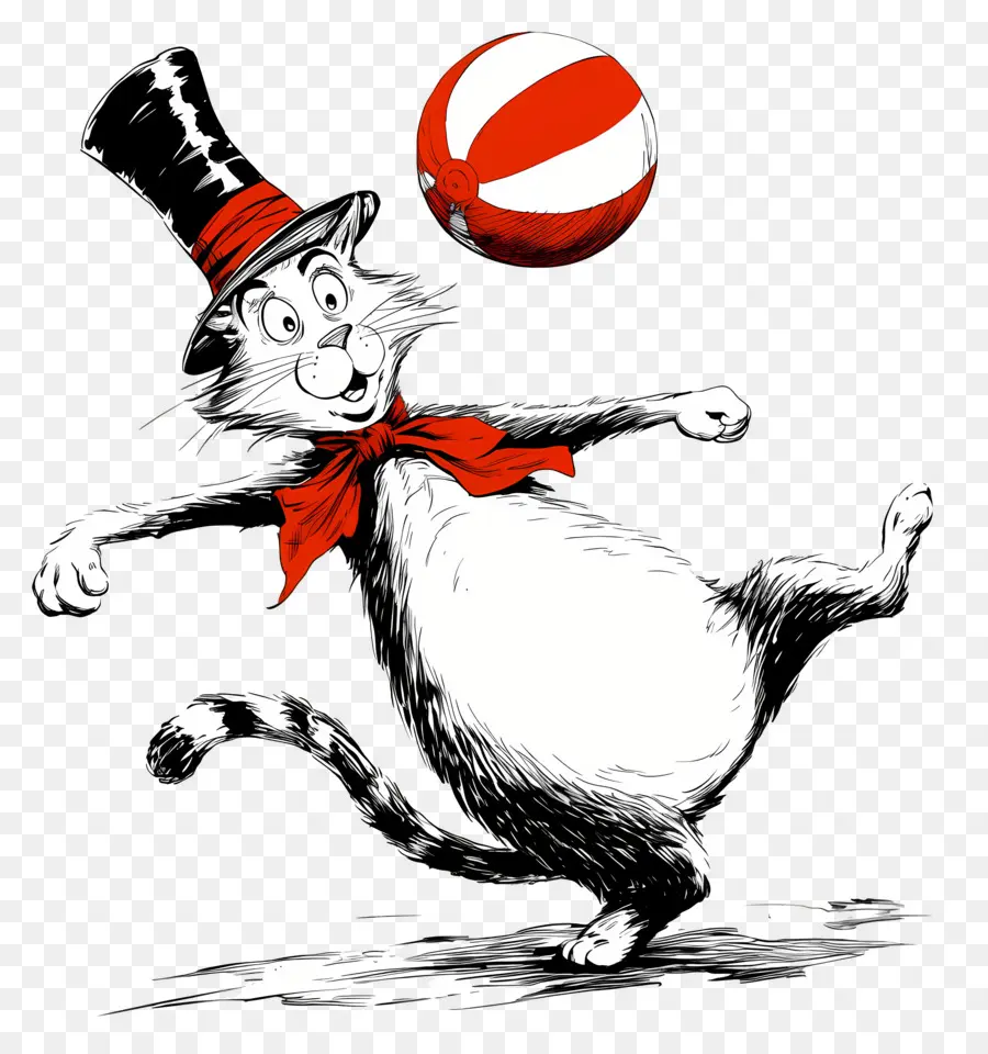 Dr Seuss，Chat Au Chapeau PNG