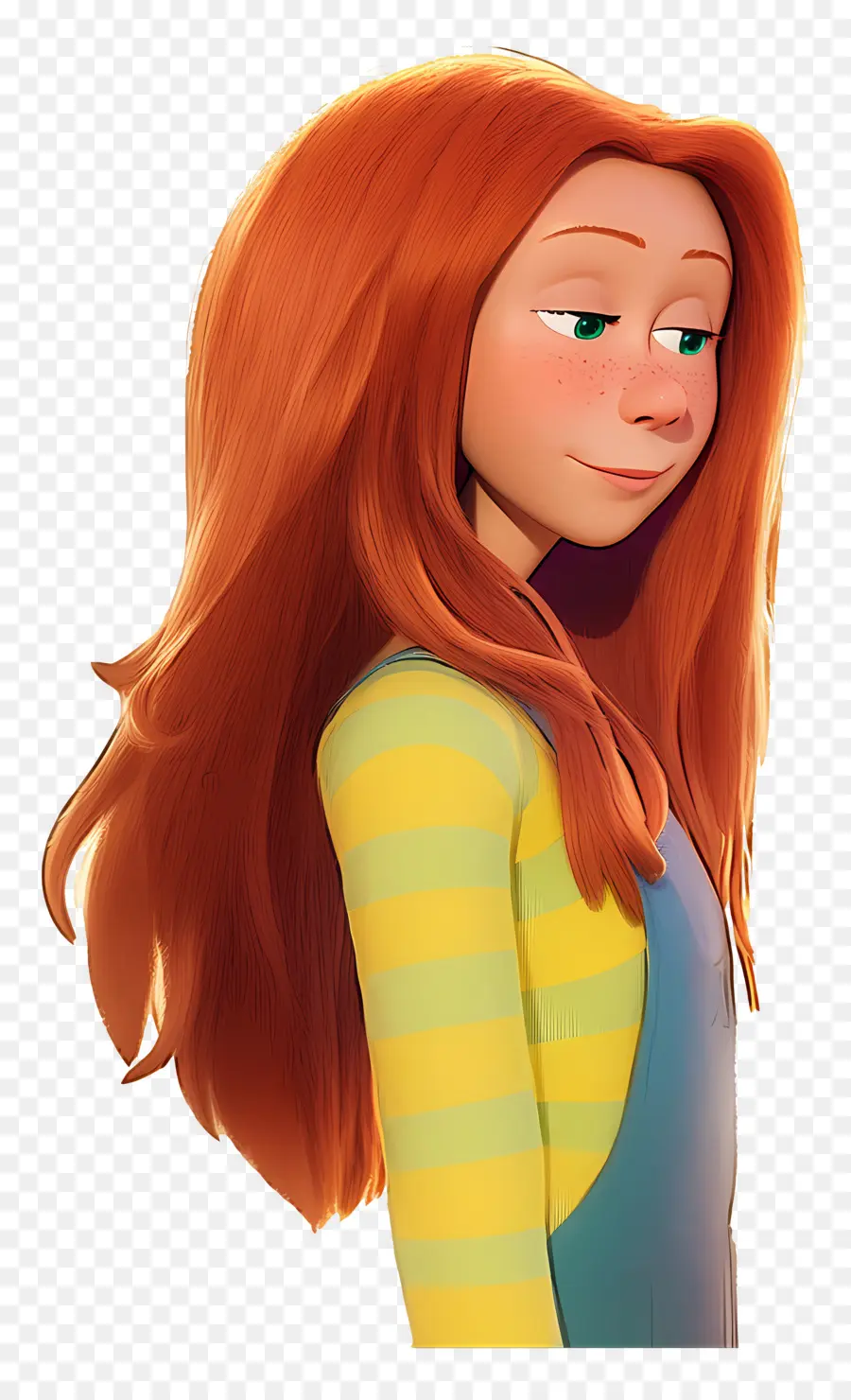 Lorax，Fille Aux Cheveux Roux PNG