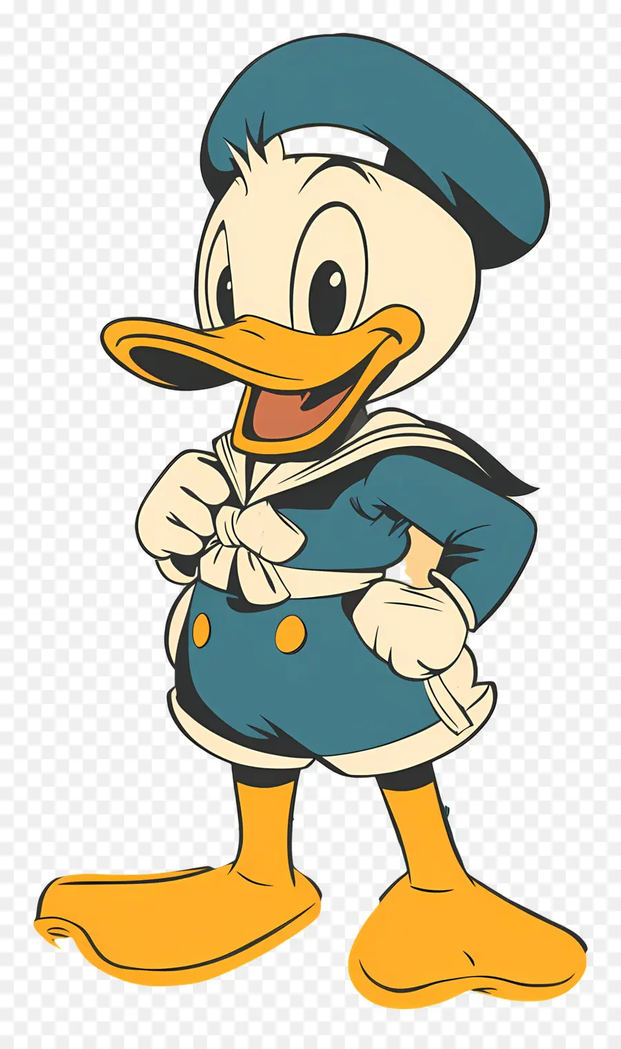 Donald Canard，Canard En Tenue De Marin PNG