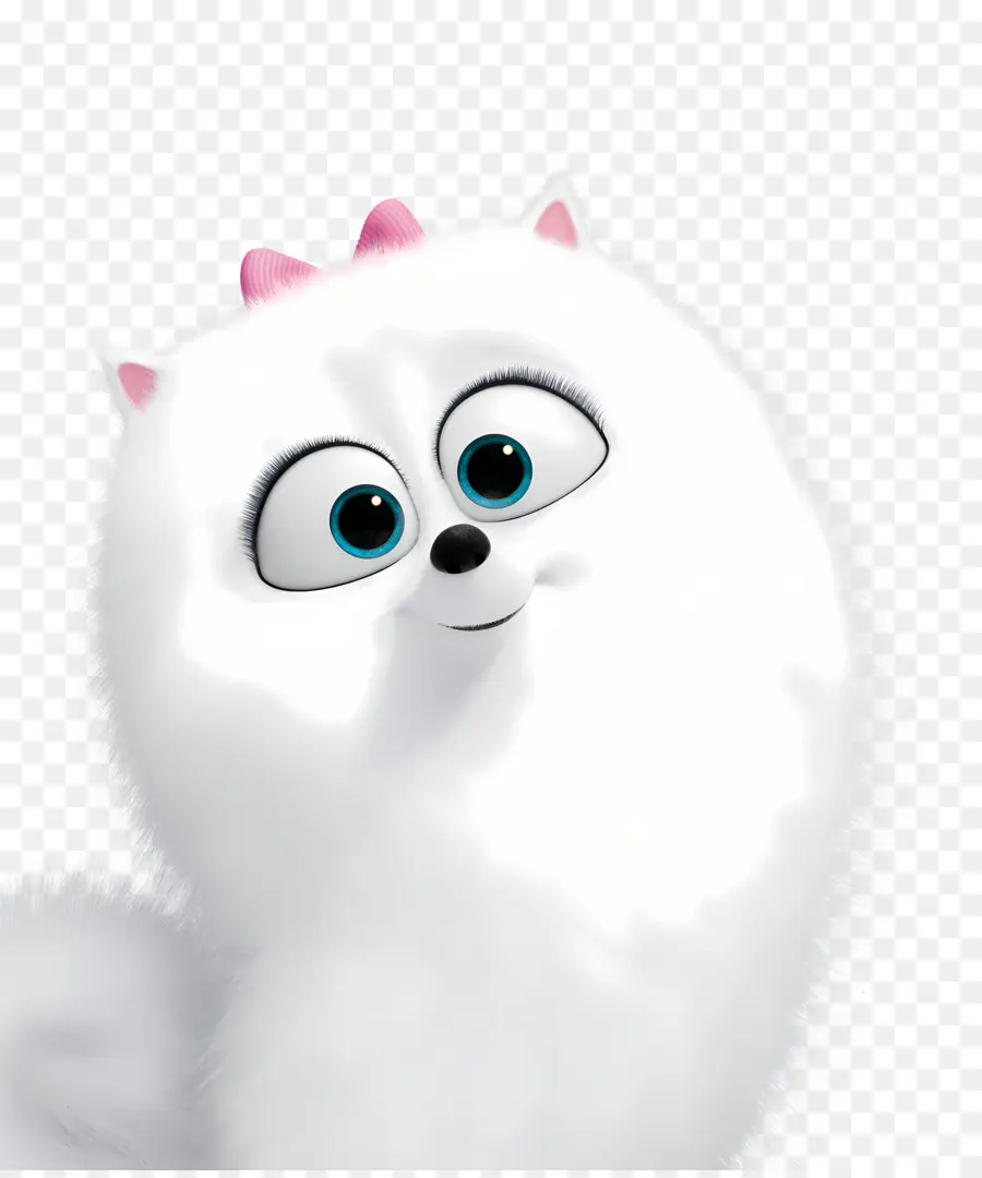 La Vie Secrète Des Animaux De Compagnie 2，Chien Blanc Moelleux PNG