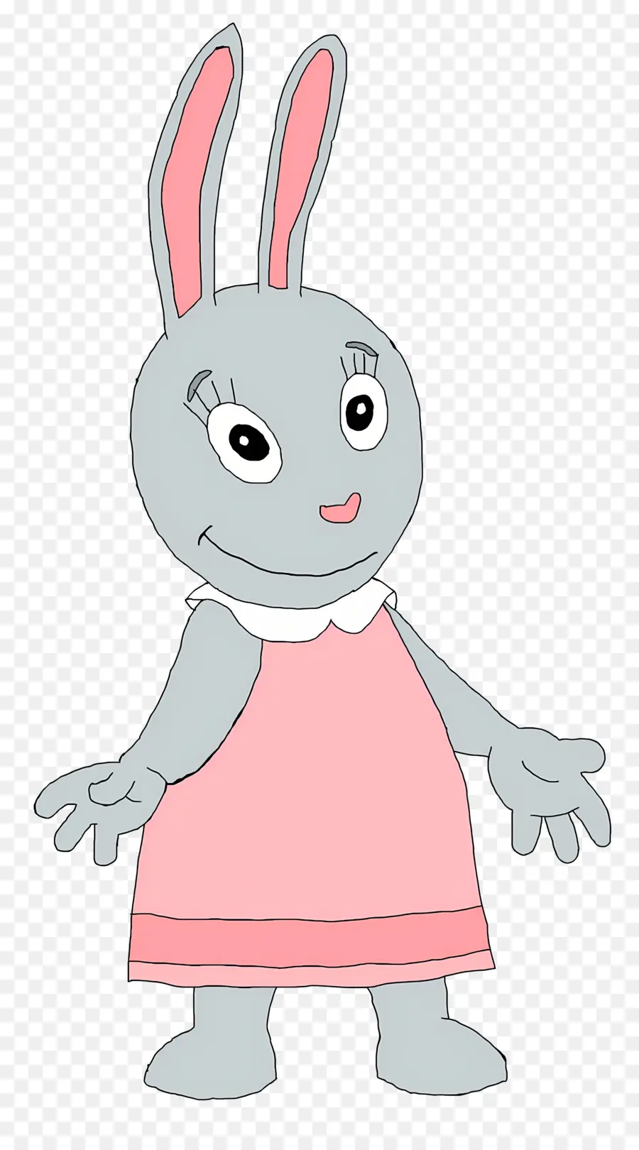 Monde Des Mélodilous，Lapin En Robe Rose PNG