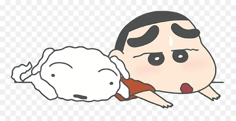 Shin Chan，Garçon Et Chien De Dessin Animé PNG