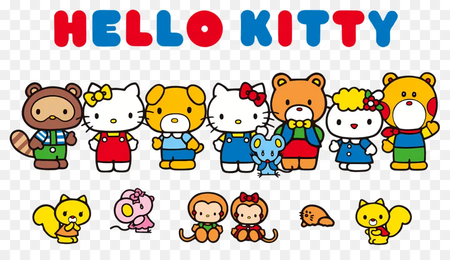 Bonjour Kitty，Hello Kitty Et Ses Amis PNG