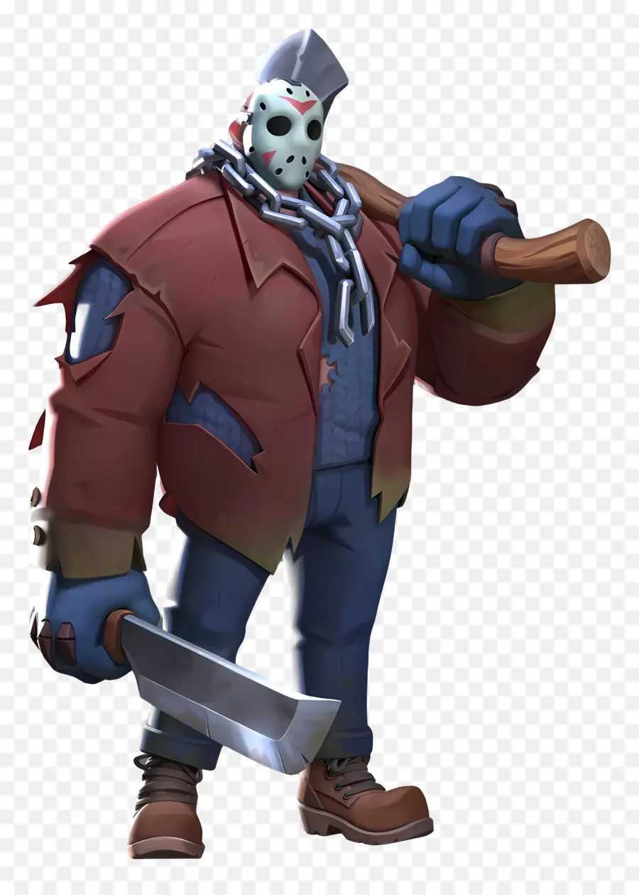 Jason，Personnage Masqué Avec Des Armes PNG