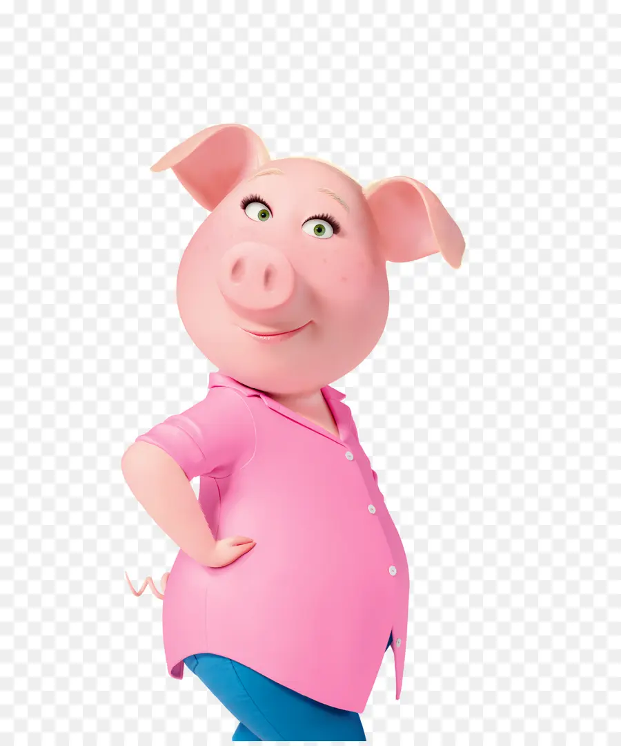 Chanter，Cochon De Dessin Animé PNG