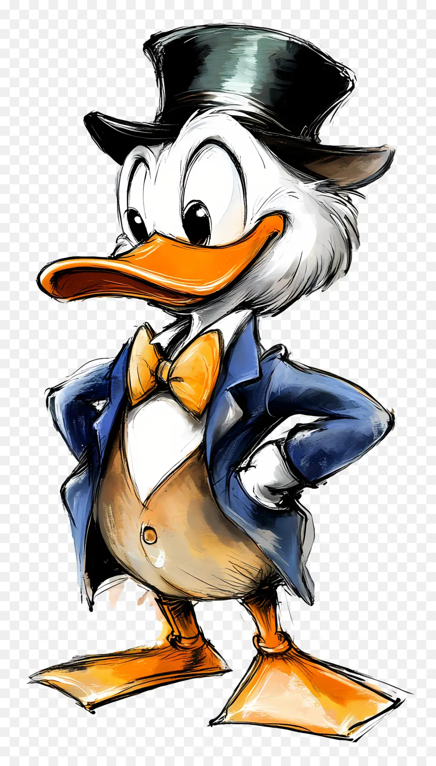 Donald Canard，Canard En Tenue Formelle PNG