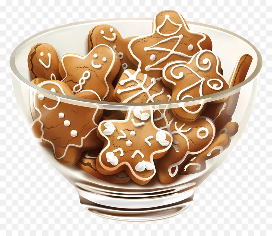 Biscuits Au Pain D'épice，Bol PNG