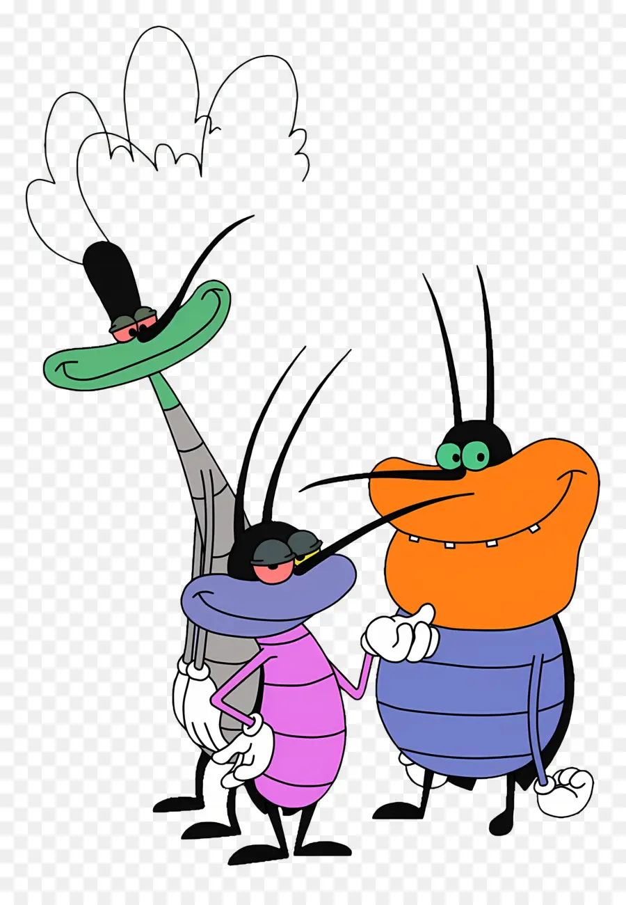 Oggy Et Les Cafards，Cafards De Dessin Animé PNG