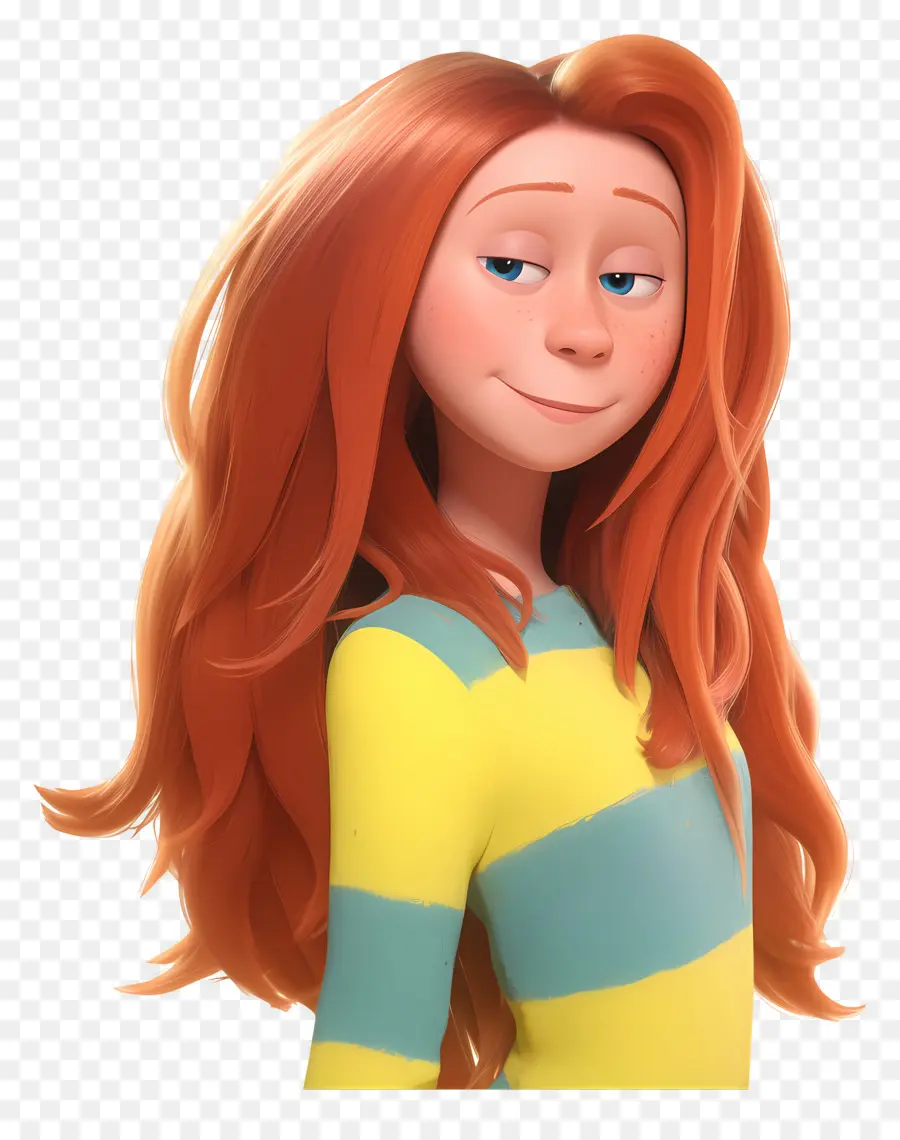 Lorax，Fille Aux Cheveux Roux PNG