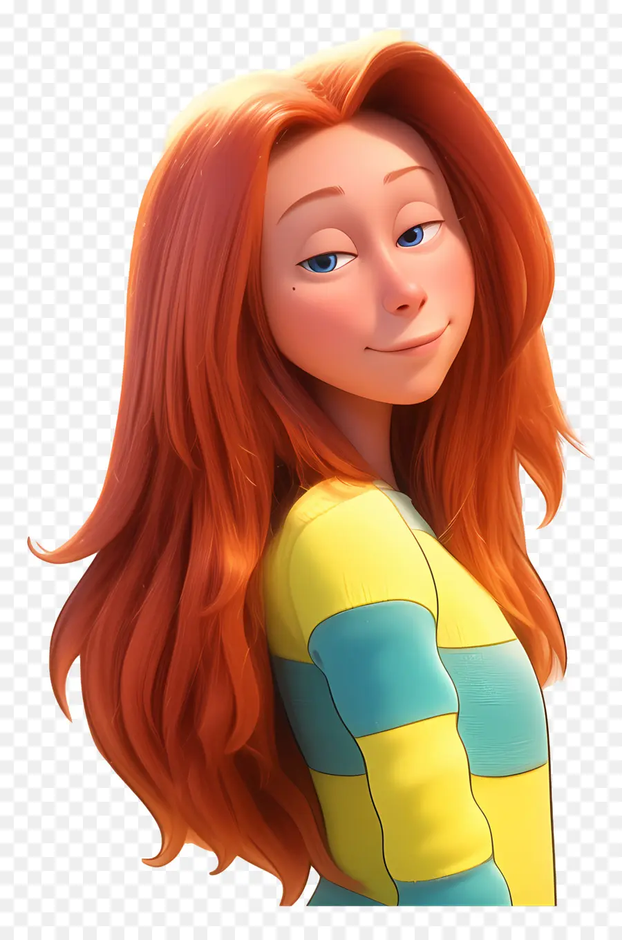 Lorax，Fille Aux Cheveux Roux PNG