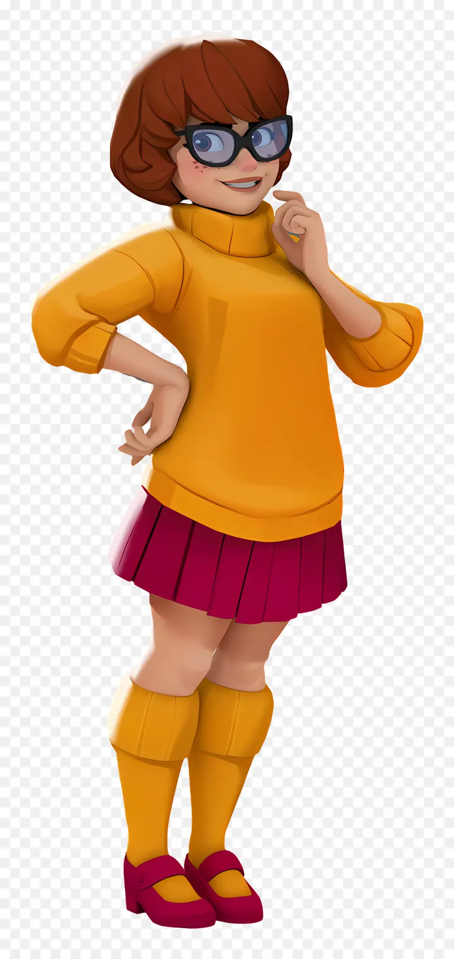 Velma，Personnage Animé En Tenue Orange PNG