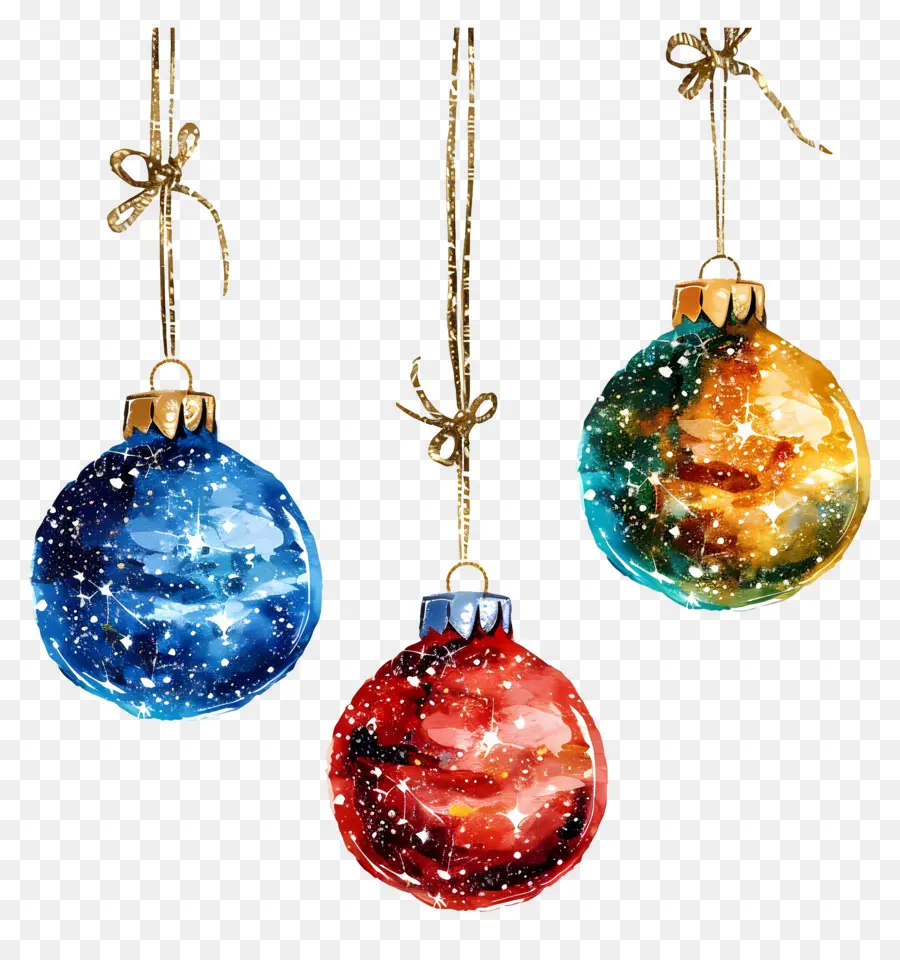 Boules à Paillettes，Décorations De Noël PNG