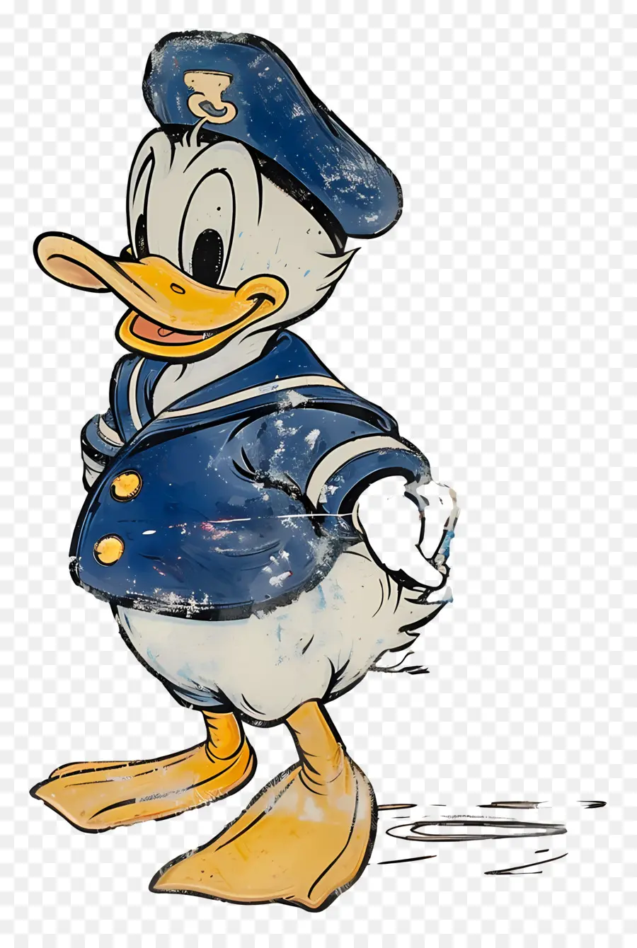 Donald Canard，Canard En Tenue De Marin PNG