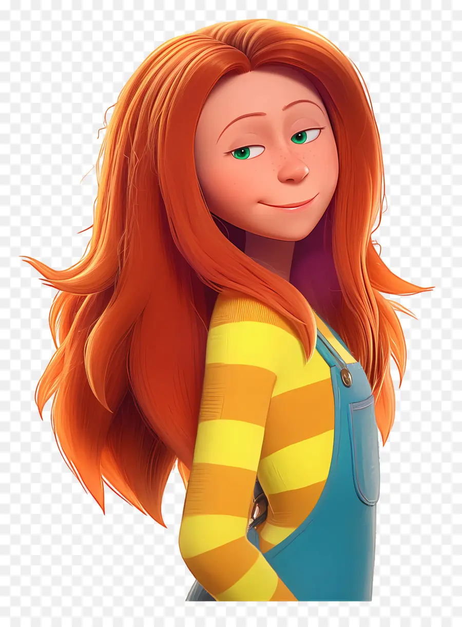 Lorax，Fille Aux Cheveux Roux PNG