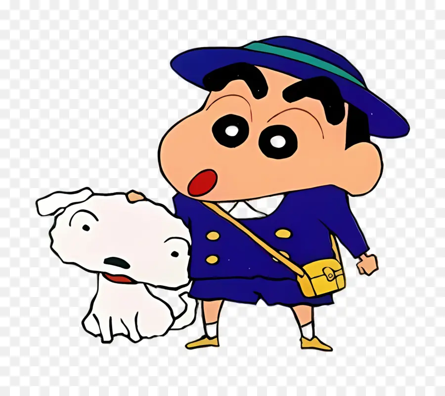 Shin Chan，Garçon Et Chien De Dessin Animé PNG