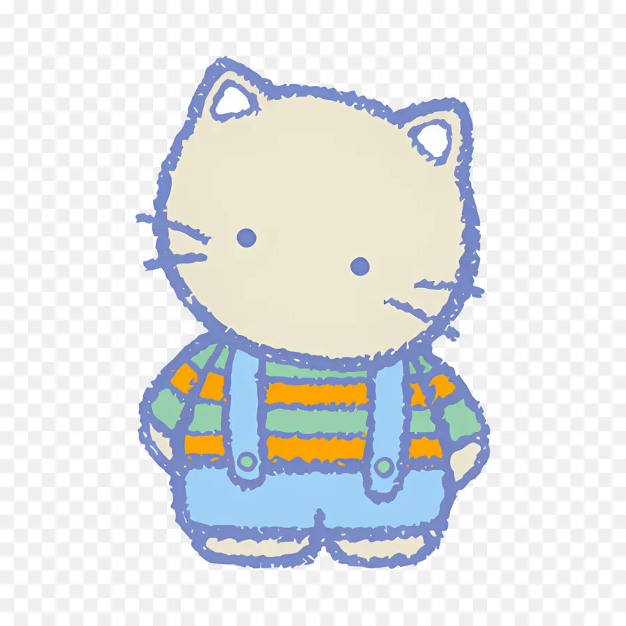 Des Copains Joyeux，Chat De Dessin Animé PNG