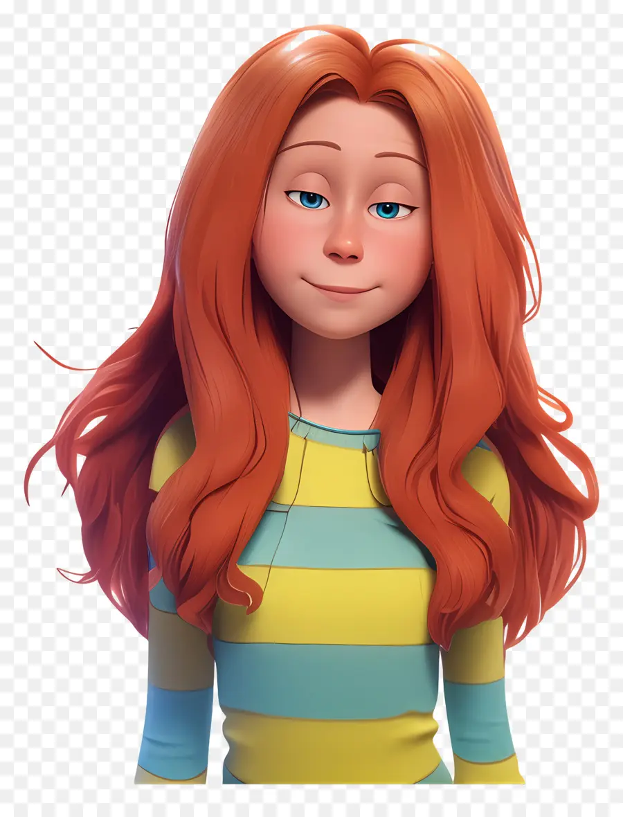 Lorax，Fille Aux Cheveux Roux PNG