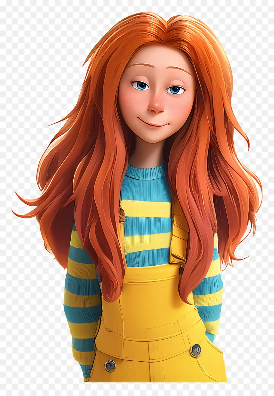 Lorax，Fille Aux Cheveux Roux PNG