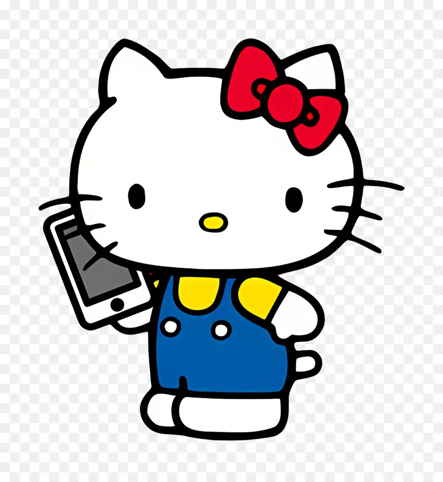 Bonjour Kitty，Hello Kitty Avec Téléphone PNG