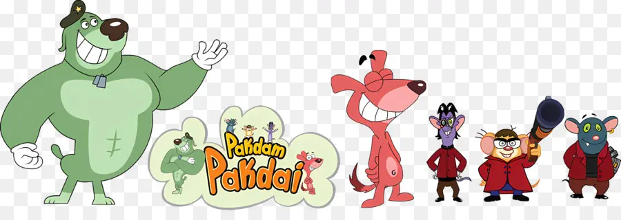 Pakdam Pakdaï，Groupe D'animaux De Dessin Animé PNG