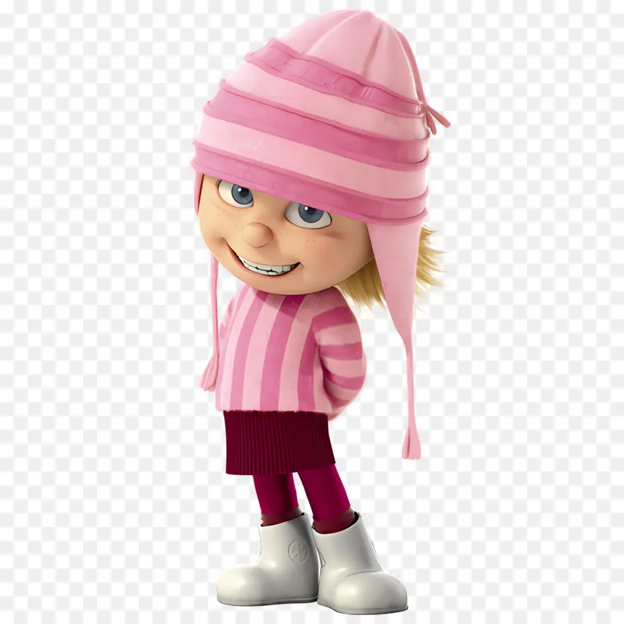 Moi Méprisable 2，Fille Au Chapeau Rose PNG