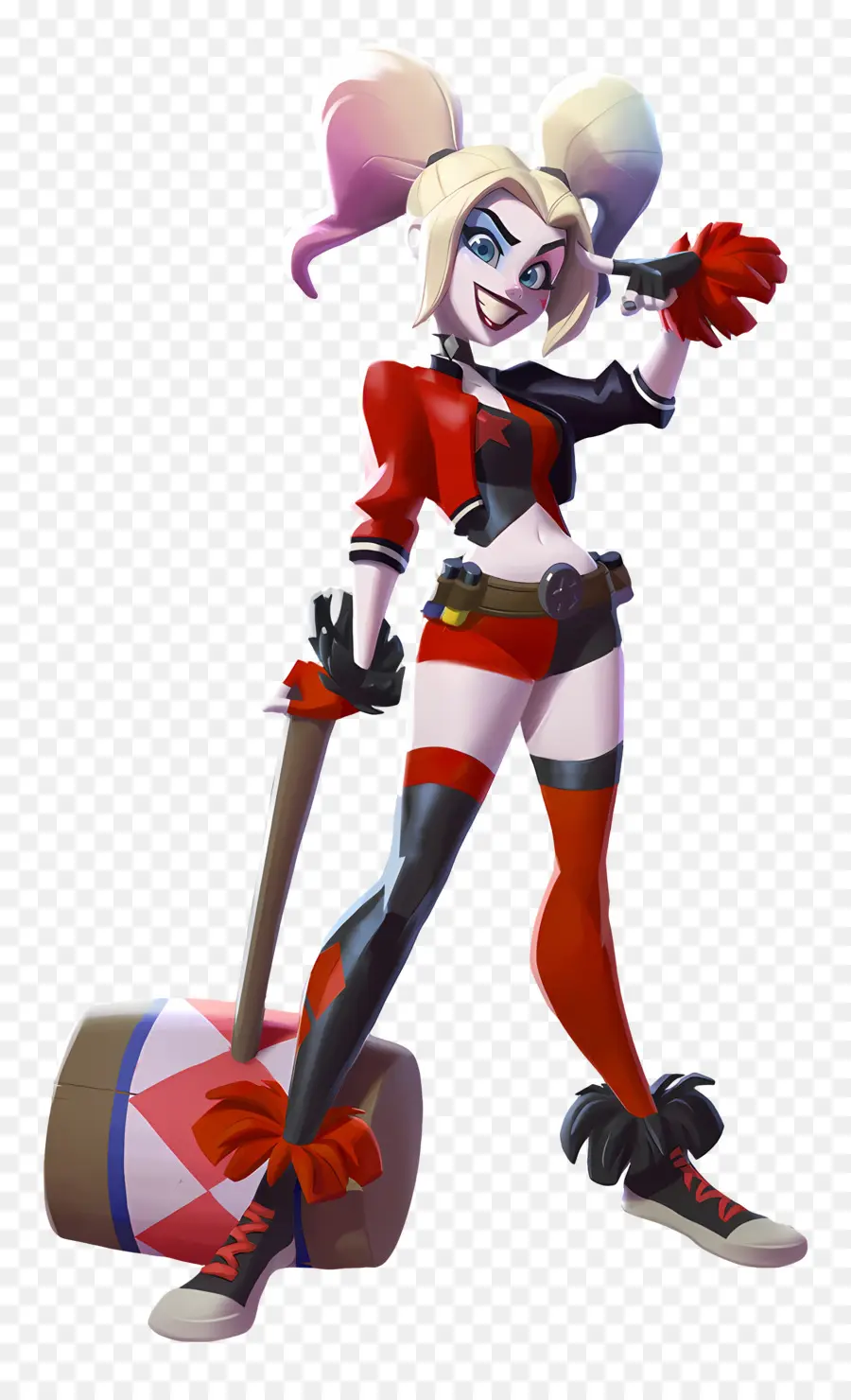 Harley Quinn，Personnage Arlequin Avec Maillet PNG