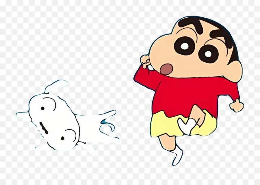 Shin Chan，Garçon De Dessin Animé En Cours D'exécution PNG