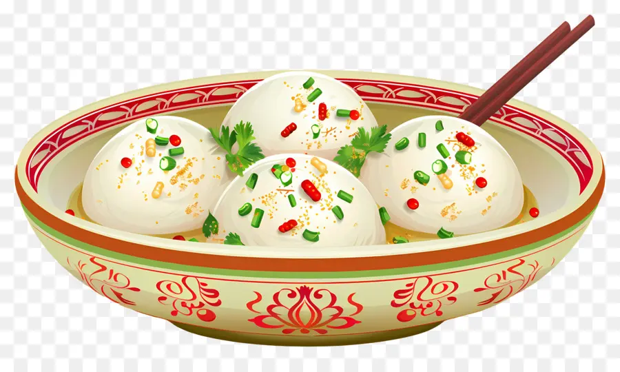 Rasgulla，Bol De Raviolis PNG