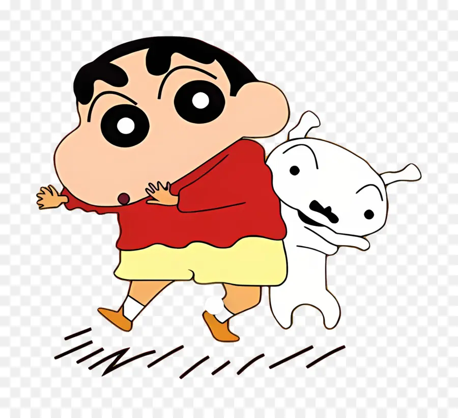 Shin Chan，Garçon Et Chien PNG