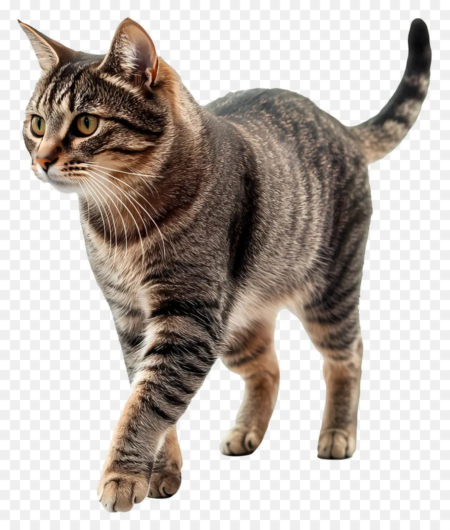 Chat Qui Marche，Chat Tigré PNG