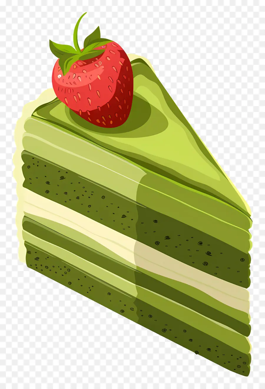 Gâteau Matcha，Tranche De Gâteau PNG