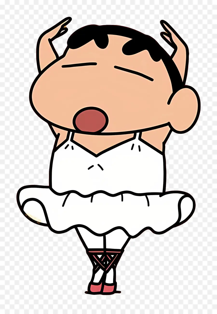 Shin Chan，Garçon De Dessin Animé En Tutu PNG