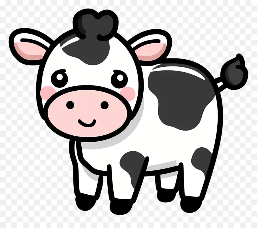 Vache De Dessin Animé，Debout PNG