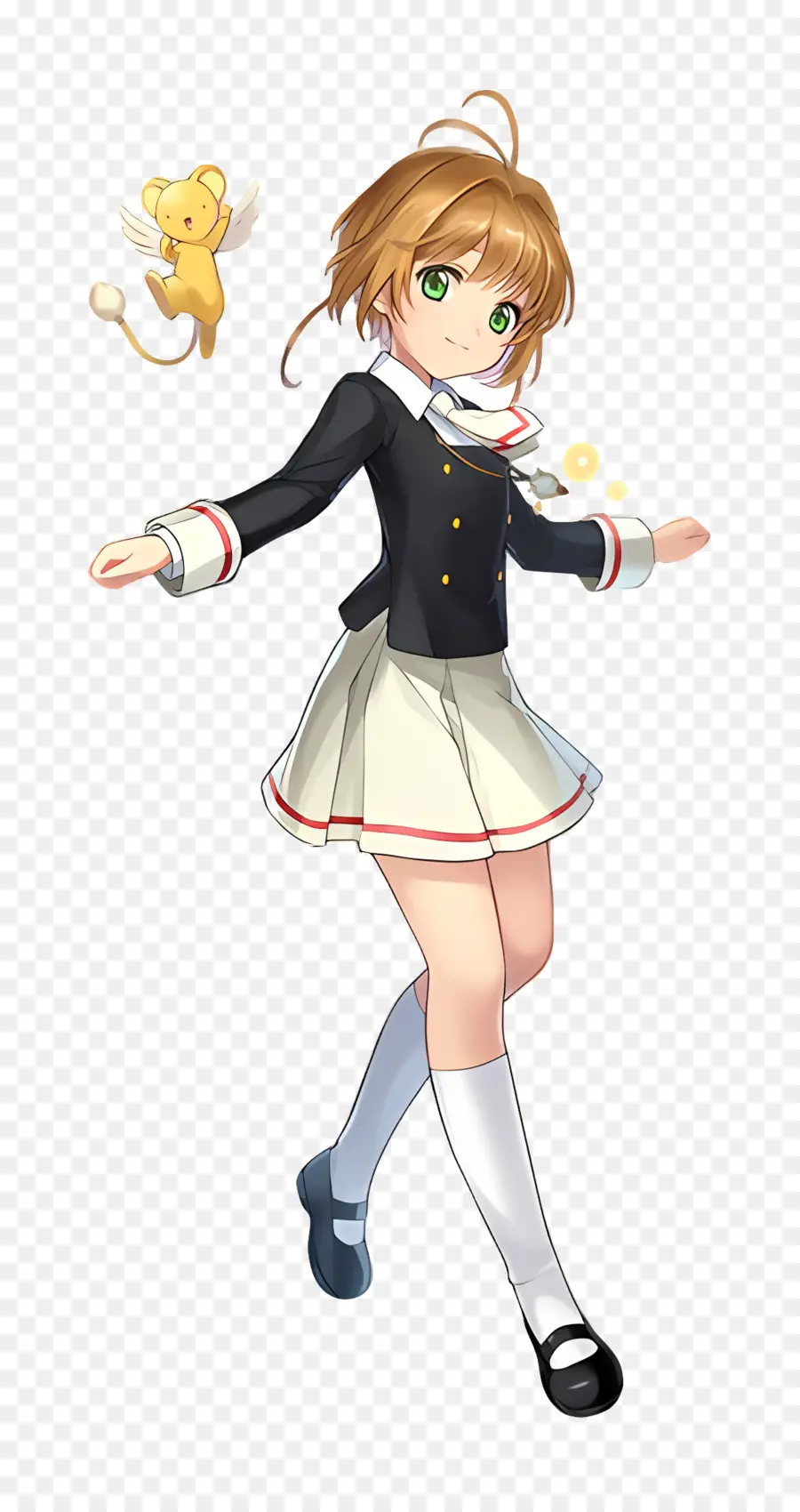 Sakura Kinomoto，Fille En Uniforme Scolaire PNG