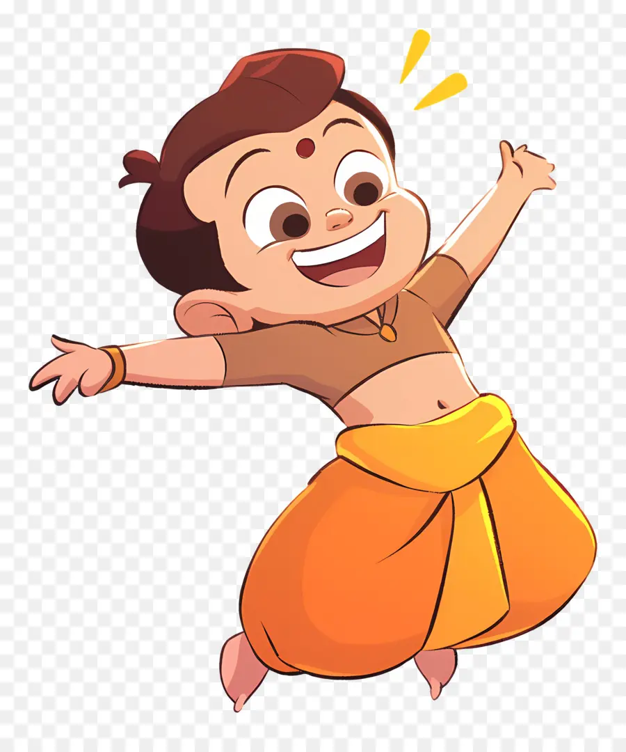 Chhota Bheem，Garçon Acrobate PNG