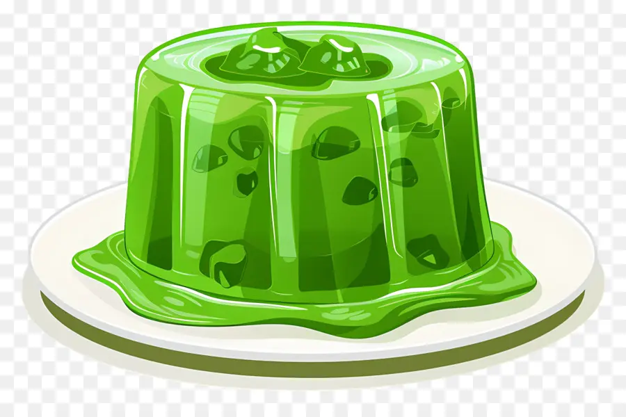 Dessert à La Gélatine，Gelée Verte PNG