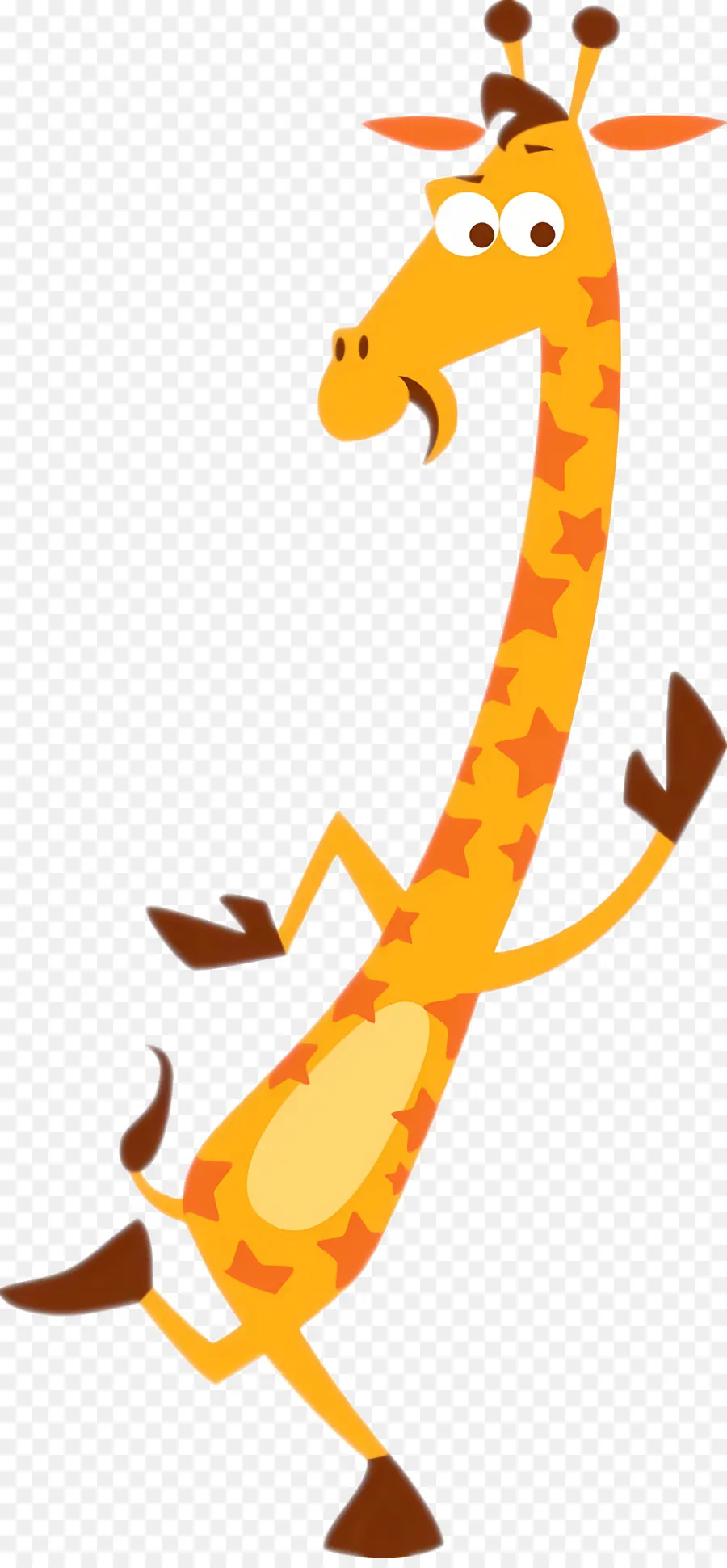 Geoffroy La Girafe，Girafe De Dessin Animé PNG